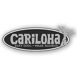 Black and white logo for Cariloha