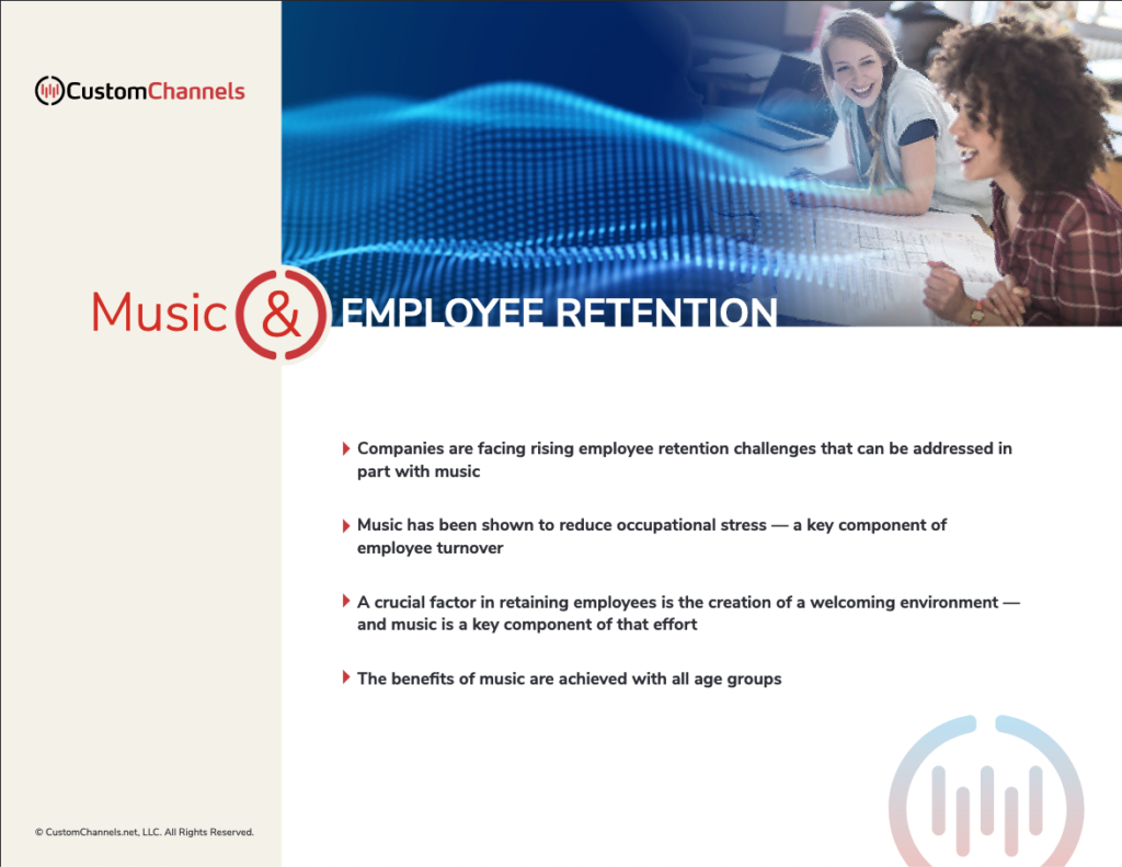 Music can help Employee Retention