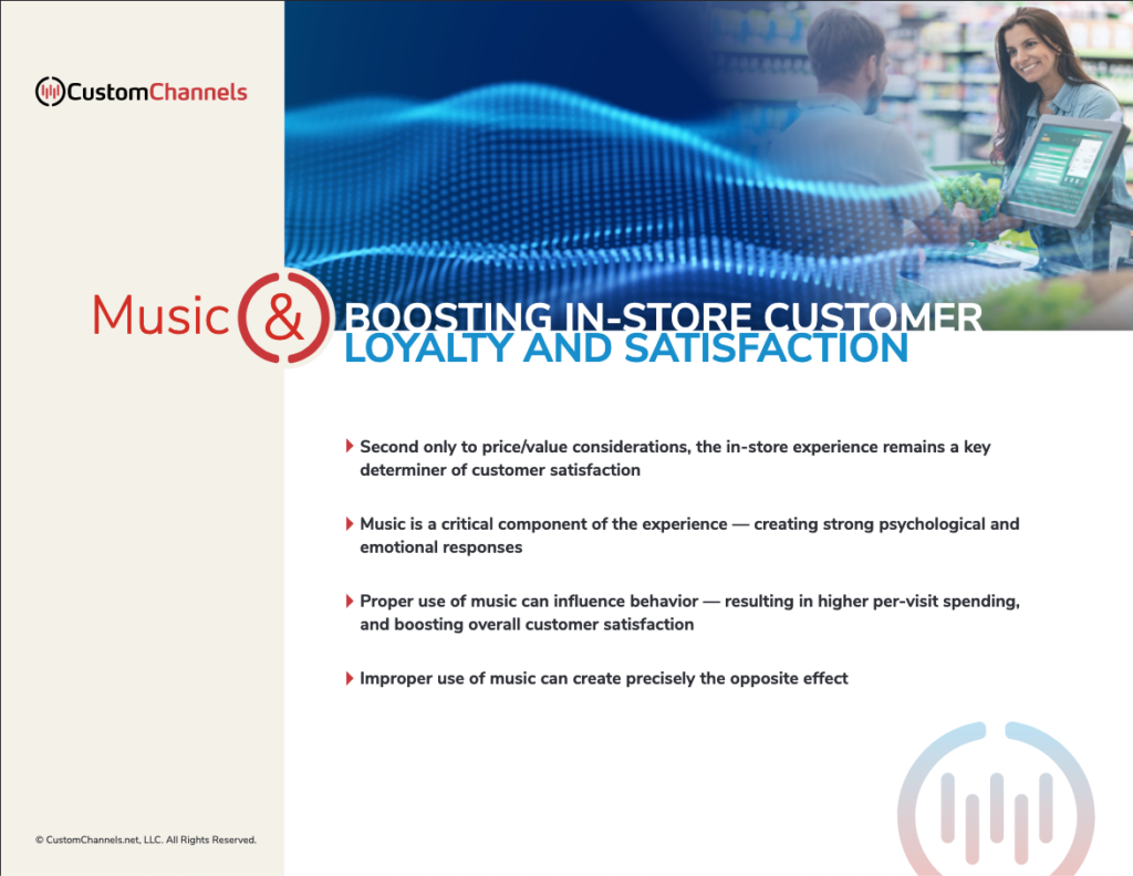 Music can boost customer loyalty